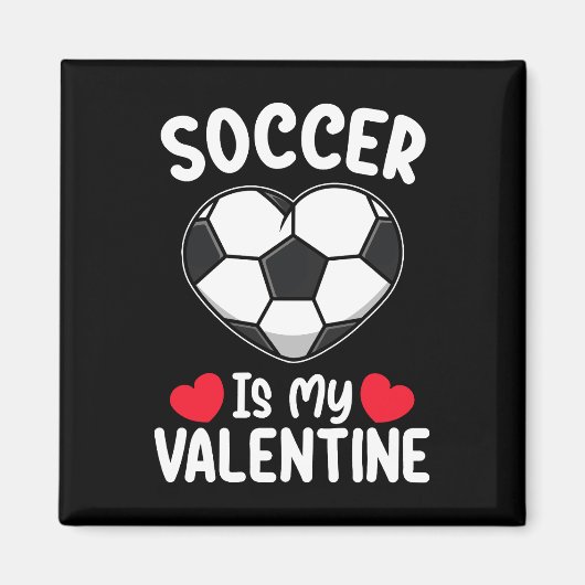 Voetbal is mijn Valentijnsdag sport Magneet (Voorkant)