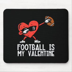 Voetbal Is Mijn Valentijnshart Dab Jongens Kindere Muismat
