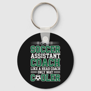 Voetbal Istant Coach Als Een Hoofdcoach Alleen Way Sleutelhanger