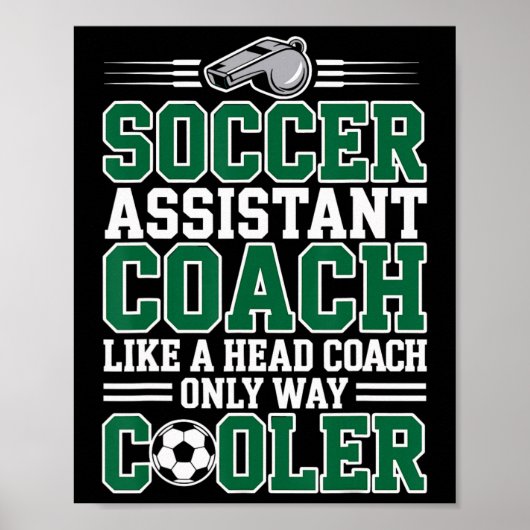 Voetbal Istant Coach Like A Head Coach Only Way Co Poster (Voorkant)