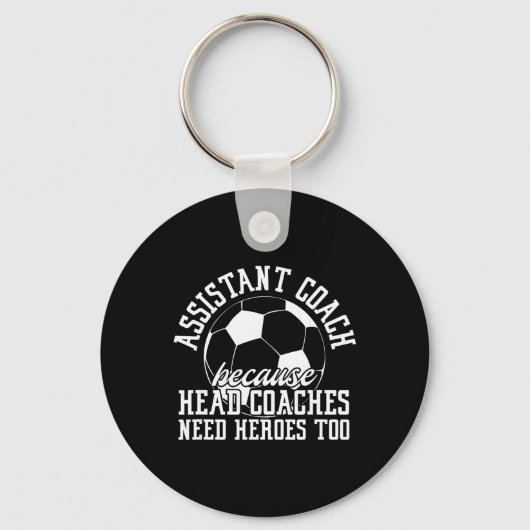 Voetbal Istant Coach Omdat Hoofdcoaches Held Neede Sleutelhanger (Voorkant)