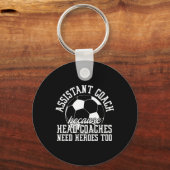 Voetbal Istant Coach Omdat Hoofdcoaches Held Neede Sleutelhanger (Voorkant)