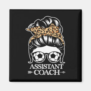 Voetbal Istant Coach Rommelige Knot Haar Grappige Magneet