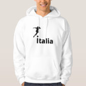 Voetbal Italië, aanpasbaar Hoodie (Voorkant)