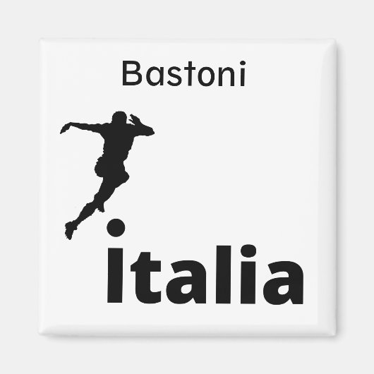 Voetbal Italië, aanpasbaar Magneet (Voorkant)
