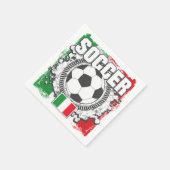 Voetbal Italië Servetten (Hoek)