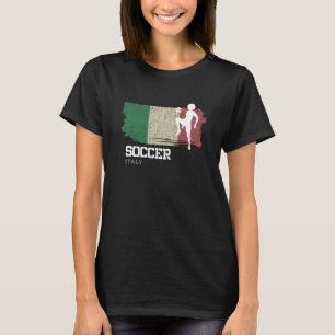 Voetbal Italië Vlag Football Vrouwen Voetbal Meisj T-shirt