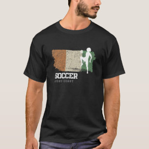Voetbal Ivoorkust Vlag Football Vrouwen Voetbal Gi T-shirt