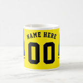  Voetbal Jersey Mok, Blauw & Geel Koffiemok (Center)