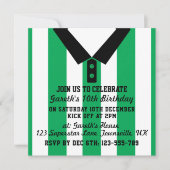 Voetbal Jersey Theme Party Nodigt Sjabloon uit, Gr Kaart (Voorkant)