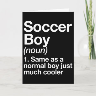 Voetbal Jongen Definitie Funny Sporten Kaart