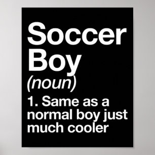 Voetbal Jongen Definitie Funny Sporten  Poster