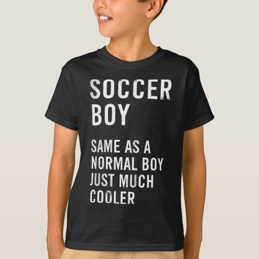 Voetbal Jongen Definitie Grappig T-shirt (Voorkant)