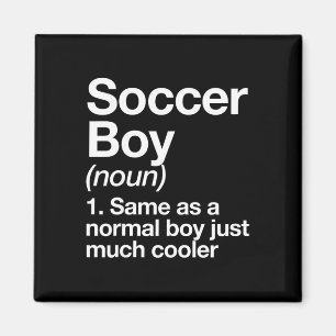 Voetbal Jongen Definitie Grappige Sport Magneet