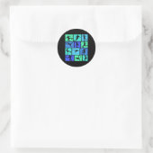 Voetbal Jongens Kinderen Mannen _2 Ronde Sticker (Tas)