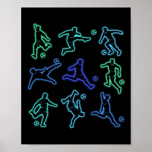 Voetbal Jongens Kinderen Poster (Voorkant)