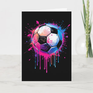 Voetbal Jongens Meisjes Geweldig Kleurrijk Voetbal Kaart