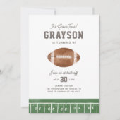 Voetbal Jongens Verjaardagsfeest Uitnodiging (Voorkant)