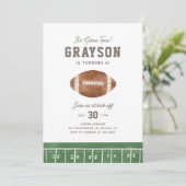 Voetbal Jongens Verjaardagsfeest Uitnodiging (Staand voorkant)