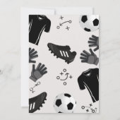 Voetbal Jongens Verjaardagsfeestje Kaart (Achterkant)