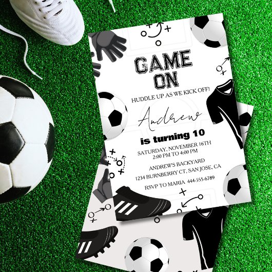 Voetbal Jongens Verjaardagsfeestje Kaart