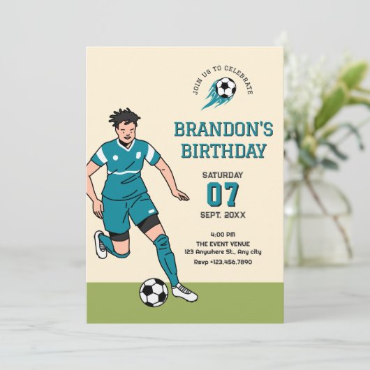 Voetbal Kaart (Staand voorkant)