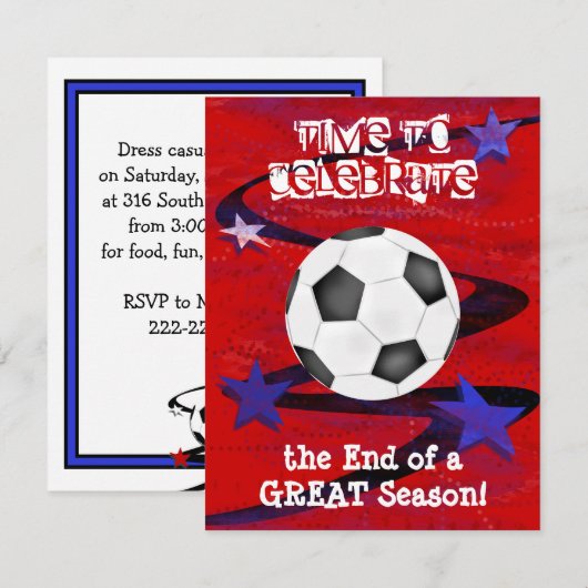 Voetbal Kaart (Voorkant / Achterkant)