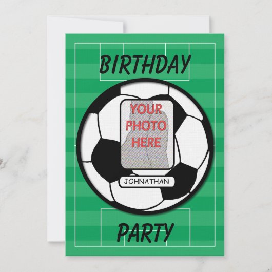  voetbal kaart (Voorkant)