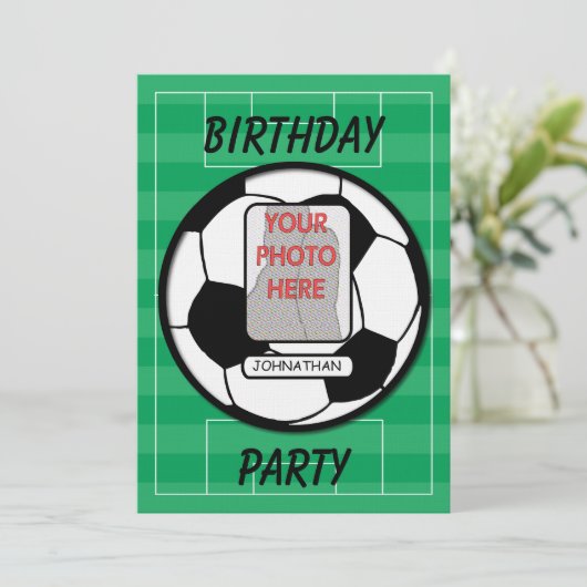  voetbal kaart (Staand voorkant)