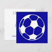 voetbal kaart (Voorkant / Achterkant)