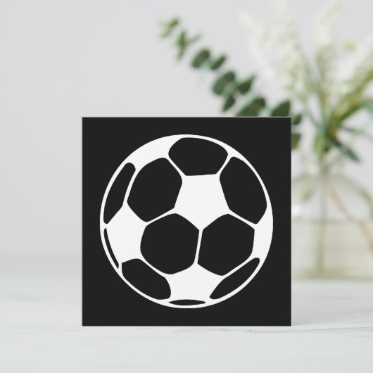 voetbal kaart (Staand voorkant)