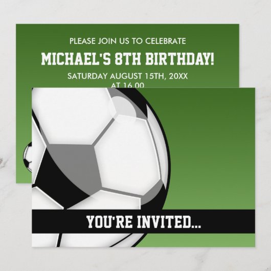 Voetbal Kaart (Voorkant / Achterkant)