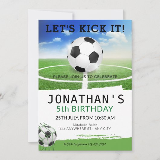 Voetbal Kaart (Voorkant)