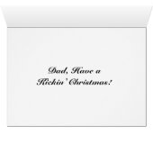 Voetbal Kaart blauw design kerstmis (Binenzijde Horizontaal (Onderkant))