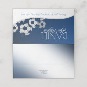 Voetbal Kaart Plaatskaartje (Buitenkant ongevouwen)