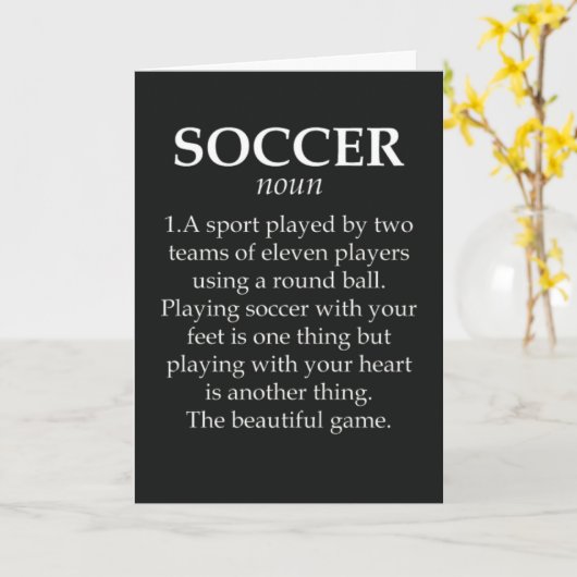 Voetbal Kaarten Voor Kinderen Meisjes Haar Speler  (Gele Bloem)