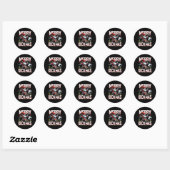 Voetbal Kabouter Prettig Kicksmas  Ronde Sticker (Vel)