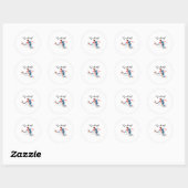 Voetbal Kampioen  Ronde Sticker (Vel)
