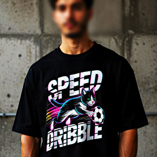 Voetbal Kat Geweldige Dribbel Speler T-Shirt Cadea