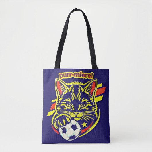 Voetbal Kat graphics Tote Bag (Voorkant)