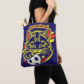 Voetbal Kat graphics Tote Bag (Dichtbij)