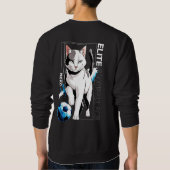 Voetbal Kat Grappig Cadeau – Schattige Anime Voetb Trui (Achterkant)
