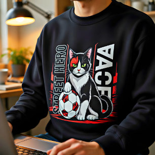 Voetbal Kat Liefhebber T-shirt – Grappig Voetbal C