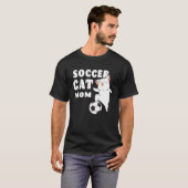 Voetbal Kat Moeder Kat Voetbal T-shirt (Voorkant volledig)