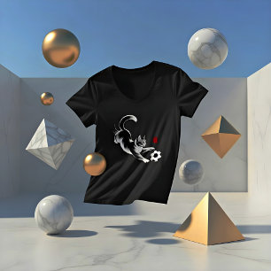 Voetbal Kat Perfect voor Huisdierliefhebbers & Spo T-shirt