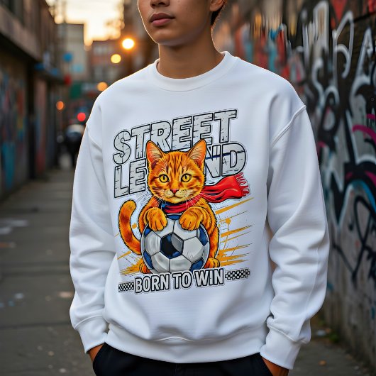 Voetbal Kat Straat Legende Grappig Cadeau  Trui
