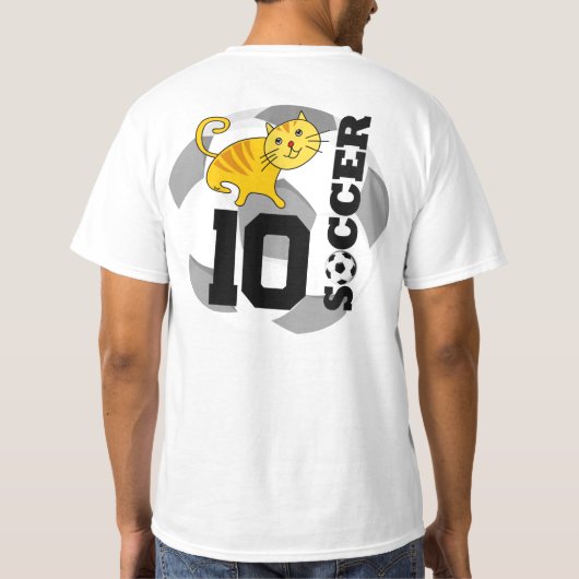 Voetbal kat T-shirt (Achterkant)