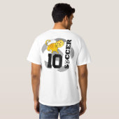 Voetbal kat T-shirt (Achterkant volledig)