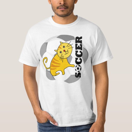 Voetbal kat T-shirt (Voorkant)