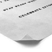 Voetbal Keeper Creed Monogram Wit Poster (Hoek)